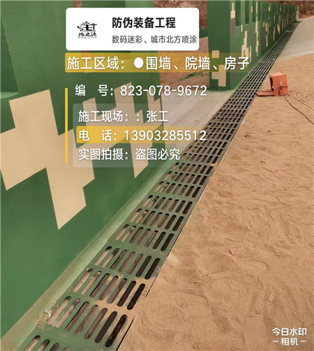 江门 例如在抖音上有“迷彩墙，外围墙面挡 - 星空数码迷彩漆施工队